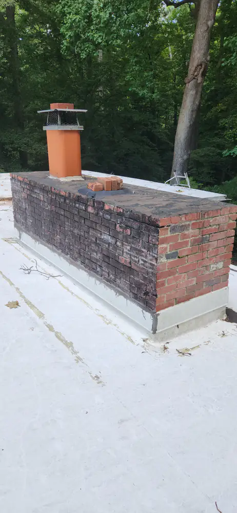 Chimney Rebuild, before — Chesapeake Chimney