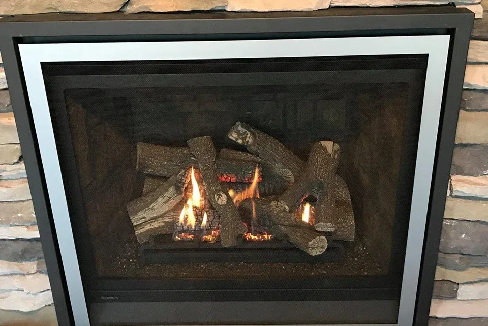 Gas fireplace installation — Chesapeake Chimney project in Southern Maryland