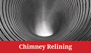 Metal inside of chimney liner